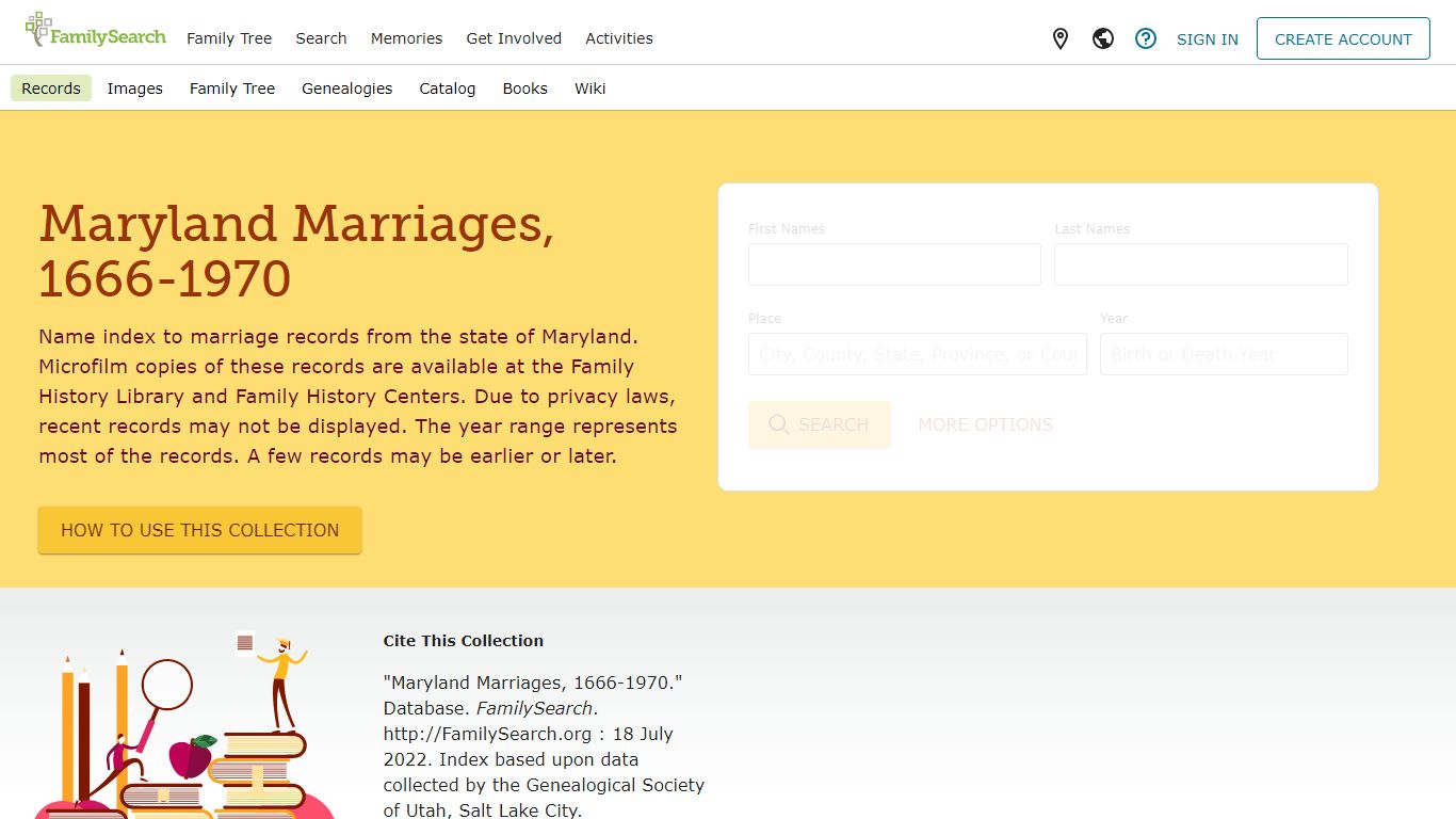 Maryland Marriages, 1666-1970 • FamilySearch